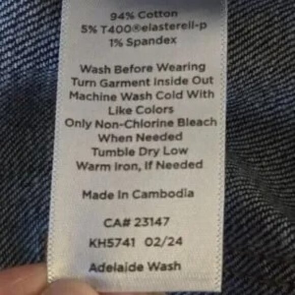 Talbots Straight Leg Jeans Dark Wash Size 12 New - Picture 10 of 10